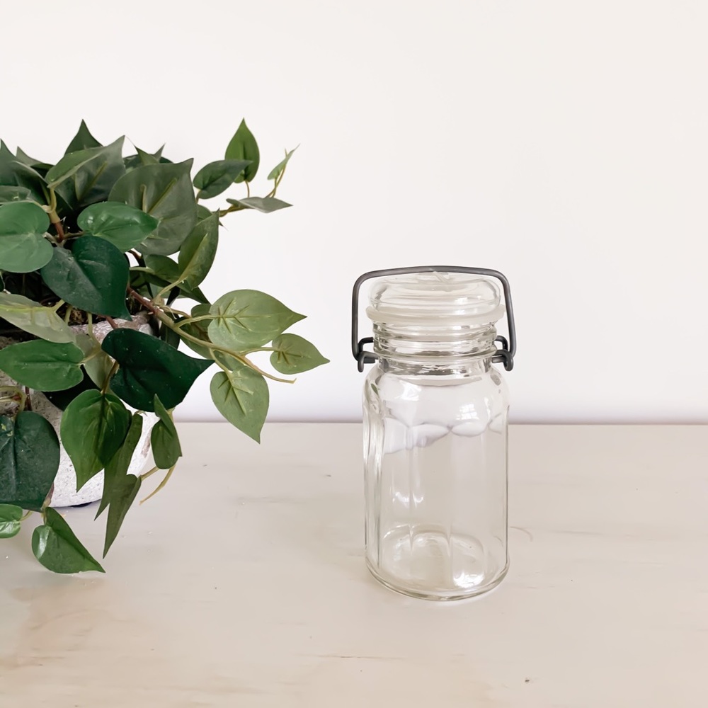 vintage glass jar